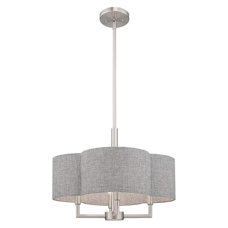 Image 6 Kalmar 4 Light Brushed Nickel Pendant Chandelier more views