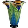 Kalmia Multi-Color 12 3/4" High Art Glass Modern Vase