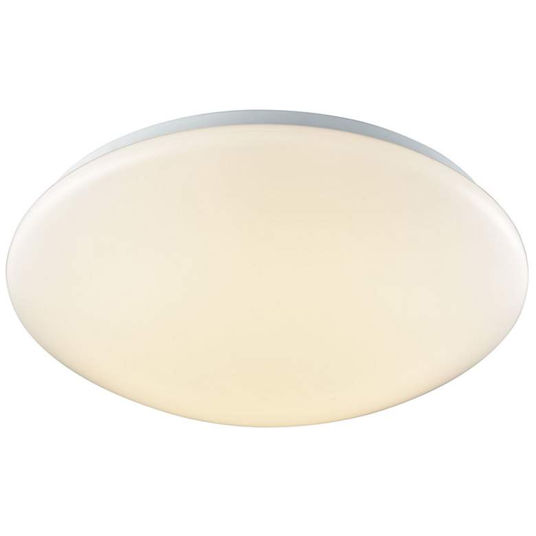 Image 1 Kalona 15" Wide 1-Light Flush Mount - White