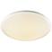 Kalona 15" Wide 1-Light Flush Mount - White