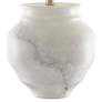 Kalossi Painted White and Gray Marble Terracotta Table Lamp