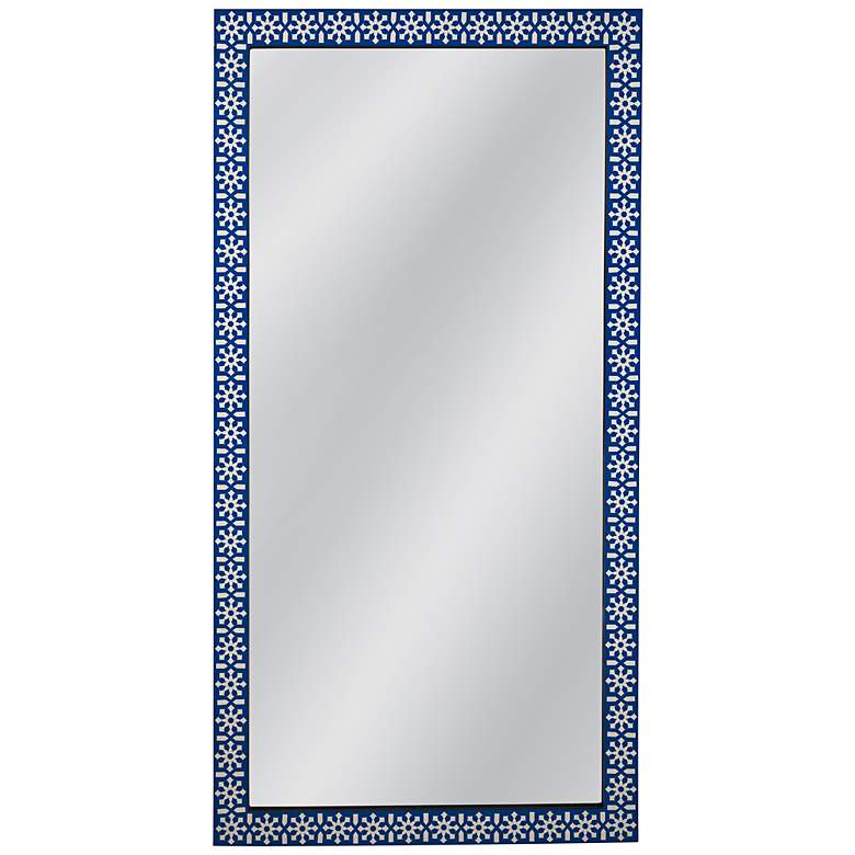 Image 1 Kamal Blue 36" x 70" Rectangular Floor Mirror