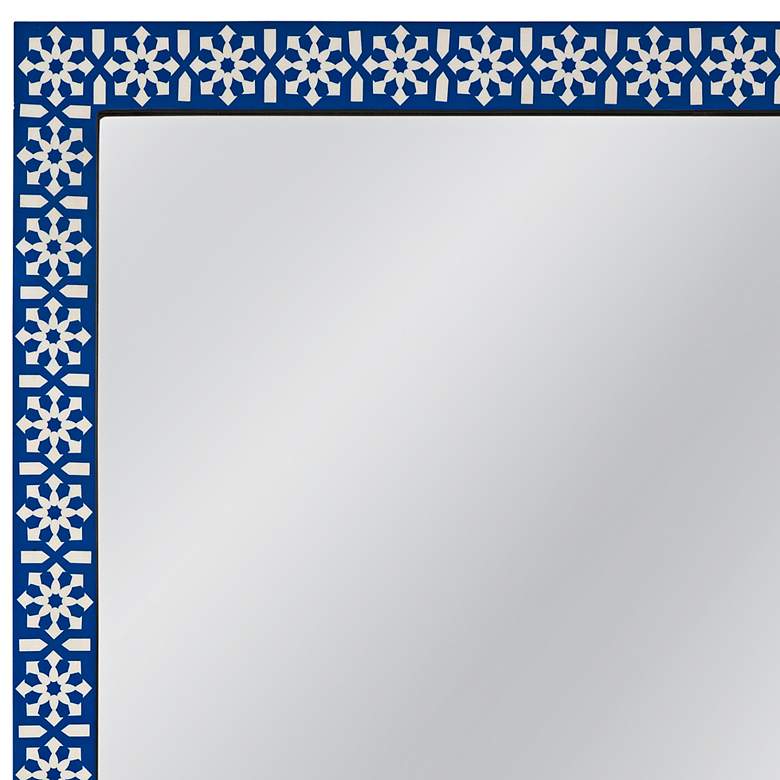 Image 2 Kamal Blue 36" x 70" Rectangular Floor Mirror more views