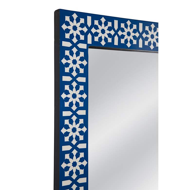 Image 4 Kamal Blue 36" x 70" Rectangular Floor Mirror more views