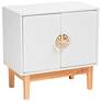 Kamana 23 1/2" Wide White Wood 2-Door Storage Cabinet