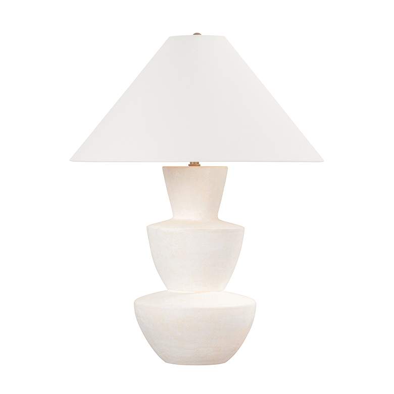 Image 2 Kamas Ivory Ceramic 3-Stack Bowl Table Lamp
