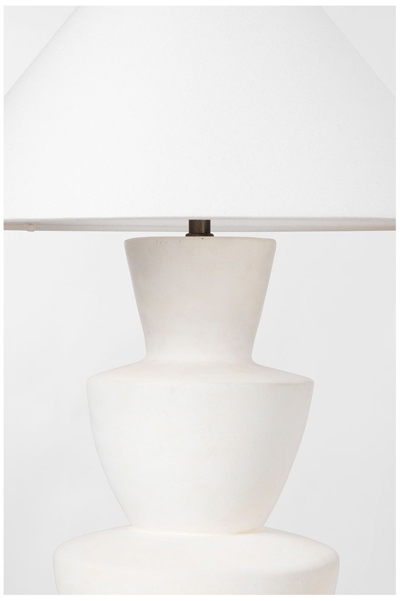 Image 7 Kamas Ivory  Ceramic 3-Stack Bowl Table Lamp more views