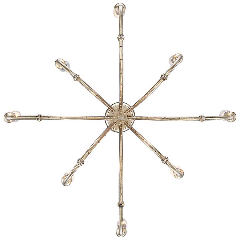 Image 5 Kamila 24" Wide White Gold 8-Light Chandelier more views