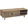 Kanan 56" Wide Brown Wood 2-Door 2-Shelf TV Stand