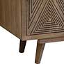 6_Kanan 56" Wide Brown Wood 2-Door 2-Shelf TV Stand more views