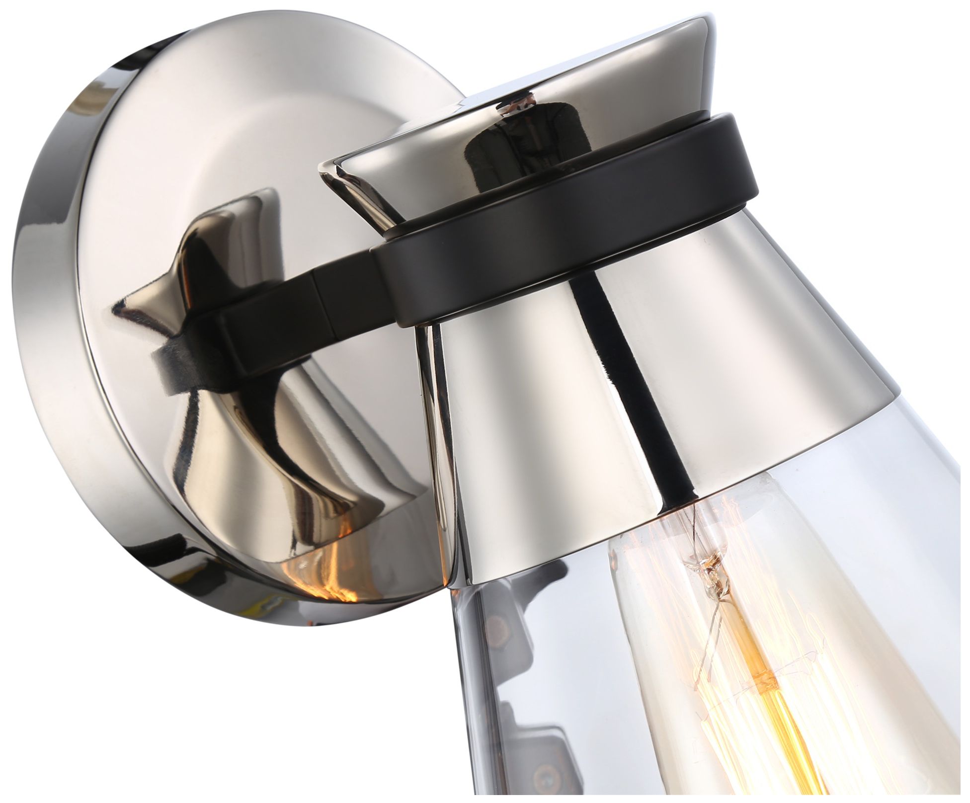 Image 6 Kanata 1-Light Sconce Black & Brushed Nickel more views