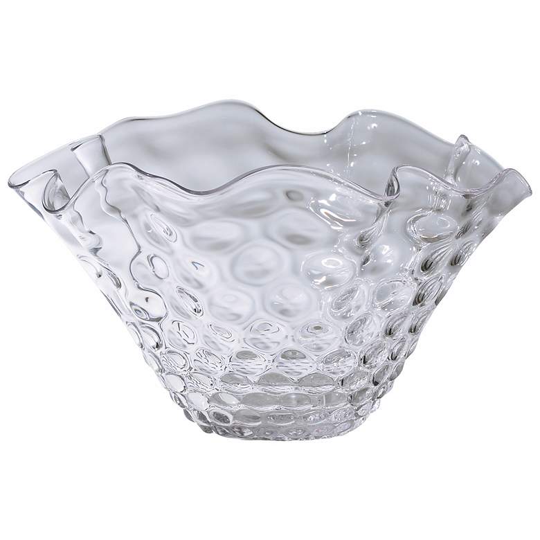 Image 1 Kandela 16 1/2 inch Wide Clear Glass Decorative Bowl