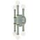 Kane 12" High Celadon Finish Modern Brass Accent Wall Sconce