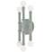 Kane 12" High Celadon Finish Polished Nickel Accent Wall Sconce