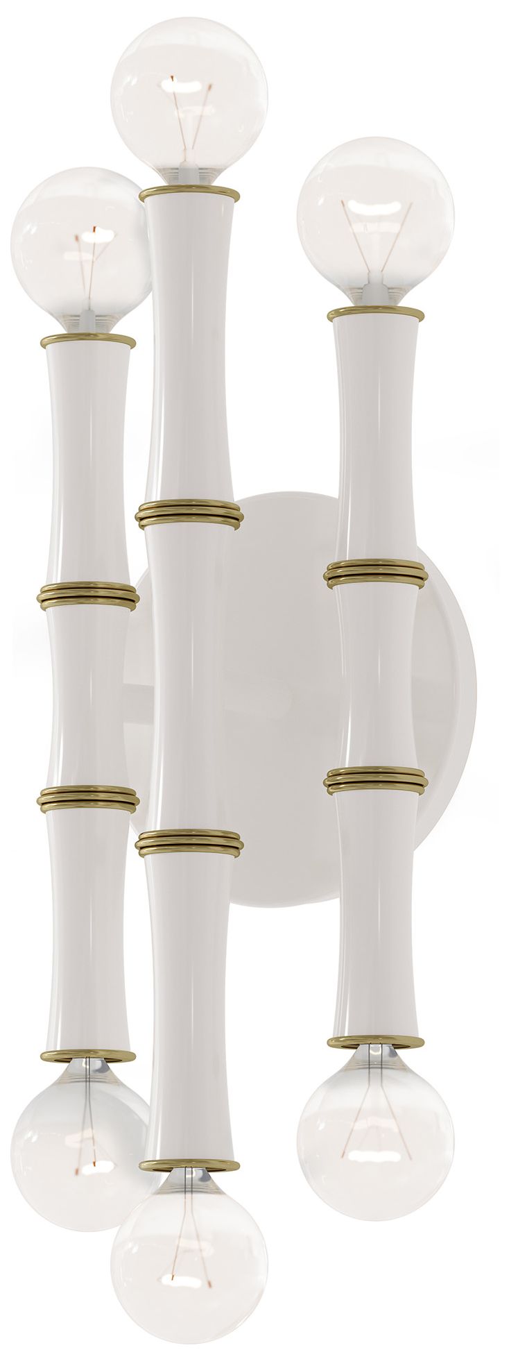 Kane 12" High Daisy Finish Modern Brass Accent Wall Sconce - Made to Order
