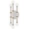 Kane 12" High Daisy Finish Modern Brass Accent Wall Sconce