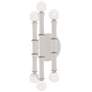 1_Kane 12" High Daisy Finish Polished Nickel Accent Wall Sconce