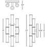2_Kane 12" High Daisy Finish Polished Nickel Accent Wall Sconce more views