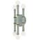 Kane 12" High Matte Celadon Finish Modern Brass Accent Wall Sconce