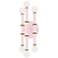 Kane 12" High Rose Water Finish Modern Brass Accent Wall Sconce