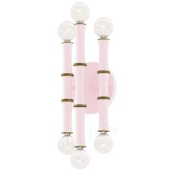 Kane 12" High Rose Water Finish Modern Brass Accent Wall Sconce