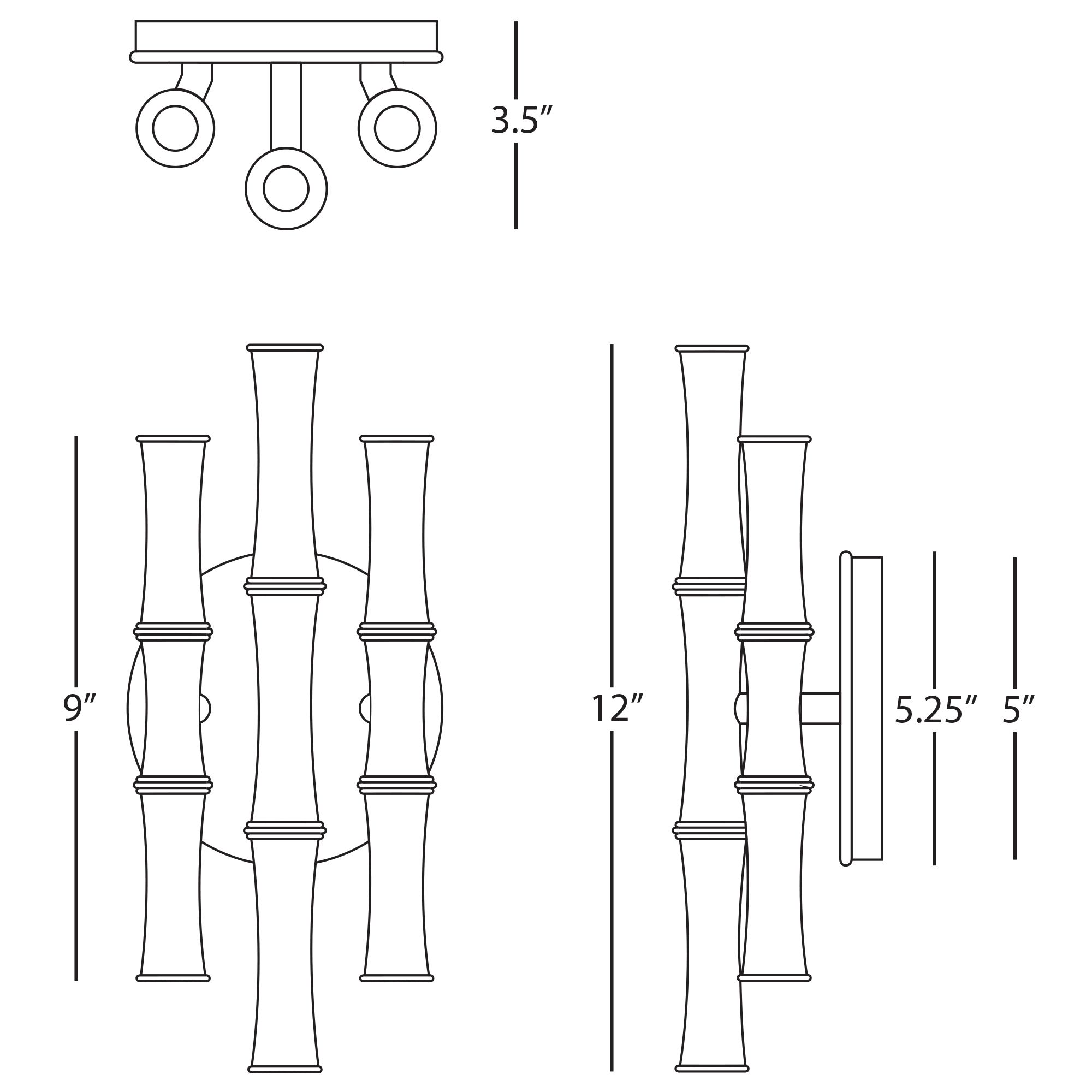 Image 2 Kane 12" High Rose Water Finish Modern Brass Accent Wall Sconce more views
