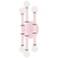 Kane 12" High Rose Water Finish Polished Nickel Accent Wall Sconce