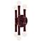 Kane 12" High Sugar Plum And Modern Brass Wall Sconce