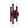 Kane 12" High Sugar Plum And Polished Nickel Wall Sconce