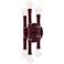 Kane 12" High Sugar Plum And Polished Nickel Wall Sconce