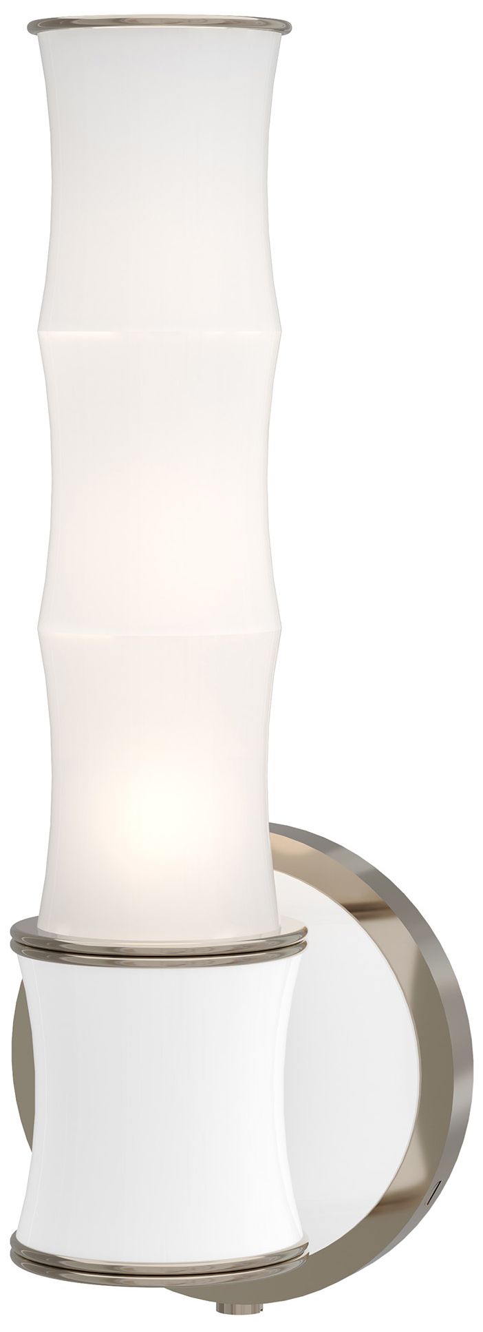 Kane 13.38"H Daisy Finish Polished Nickel Accent Wall Sconce Made to Order