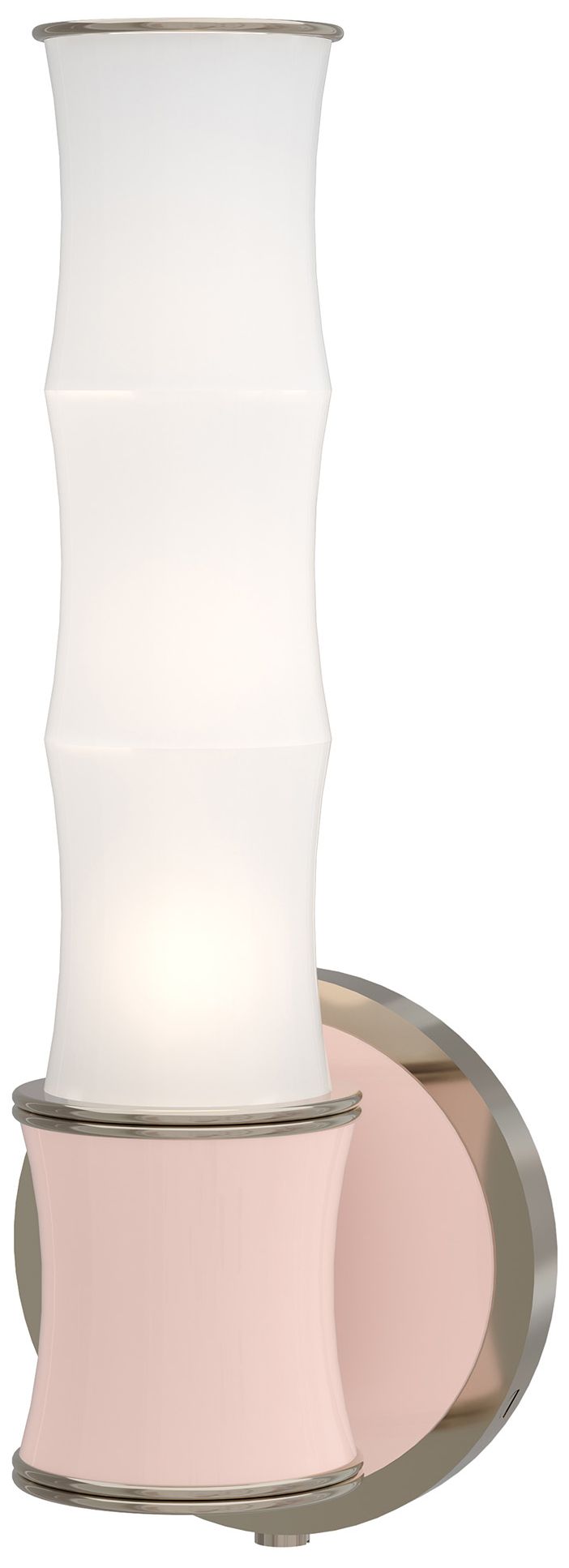Kane 13.38"H Rose Water Polished Nickel Accent Wall Sconce Made to Order