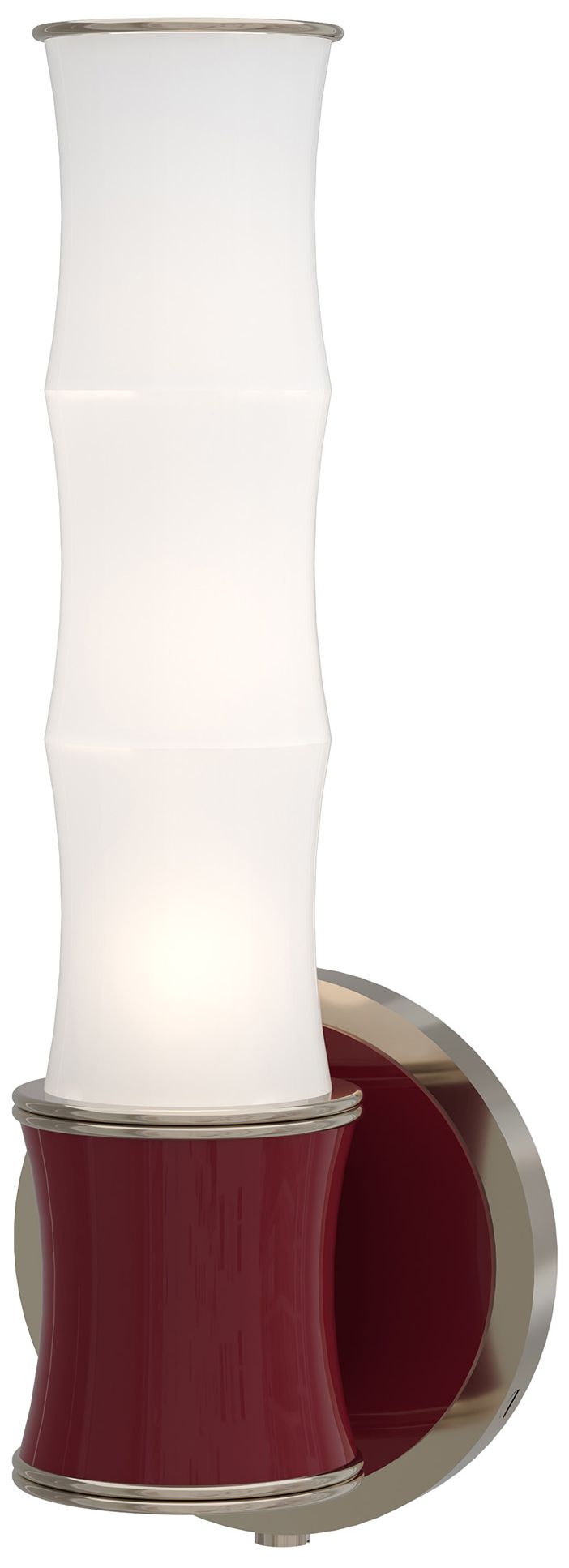 Kane 13.38"H Sugar Plum Polished Nickel Accent Wall Sconce Made to Order
