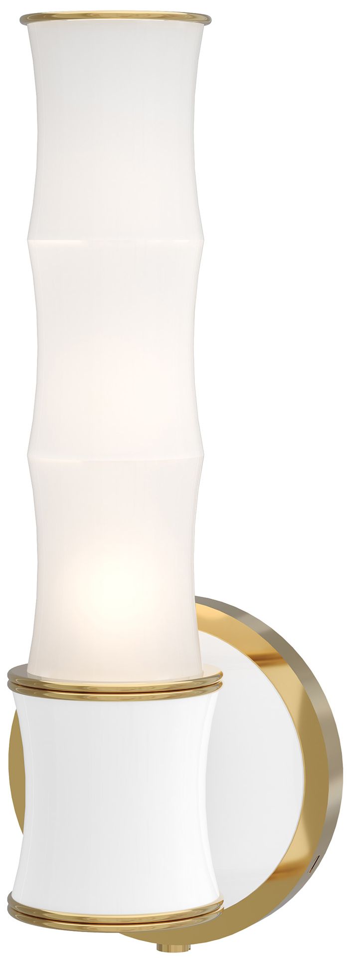 Kane 13.38" High Daisy Finish Modern Brass Accent Wall Sconce Made to Order