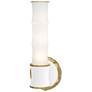 1_Kane 13.38" High Daisy Finish Modern Brass Accent Wall Sconce