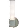 1_Kane 13.38" High Matte Celadon Finish Polished Nickel Accent Wall Sconce