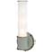 Kane 13.38" High Matte Celadon Finish Polished Nickel Accent Wall Sconce