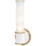 1_Kane 13.38" High Matte Daisy Finish Modern Brass Accent Wall Sconce