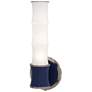 1_Kane 13.38" High Matte Midnight Blue Polished Nickel Finish Wall Sconce