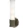 Kane 13.38" High Matte Smokey Finish Polished Nickel Accent Wall Sconce