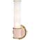 Kane 13.38" High Rose Water Finish Modern Brass Accent Wall Sconce