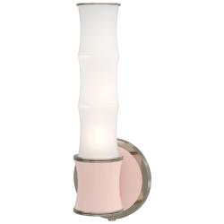 Kane 13.38" High Rose Water Finish Polished Nickel Accent Wall Sconce