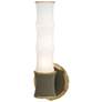 1_Kane 13.38" High Smokey Taupe Finish Modern Brass Accent Wall Sconce