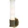 Kane 13.38" High Smokey Taupe Finish Modern Brass Accent Wall Sconce