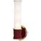Kane 13.38" High Sugar Plum Finish Modern Brass Accent Wall Sconce