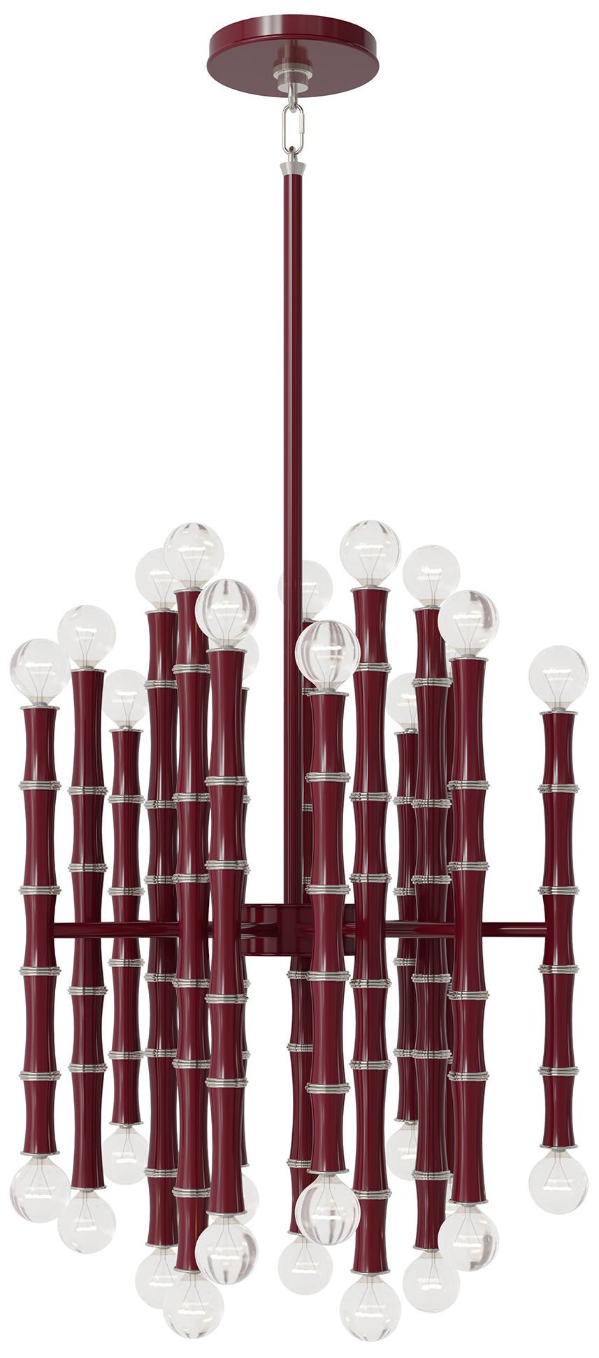 Kane 17.75"W Sugar Plum Polished Nickel Accent Chandelier Made to Order