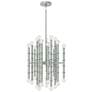 1_Kane 17.75" Wide Celadon Finish Polished Nickel Accent Chandelier