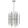 Kane 17.75" Wide Celadon Finish Polished Nickel Accent Chandelier