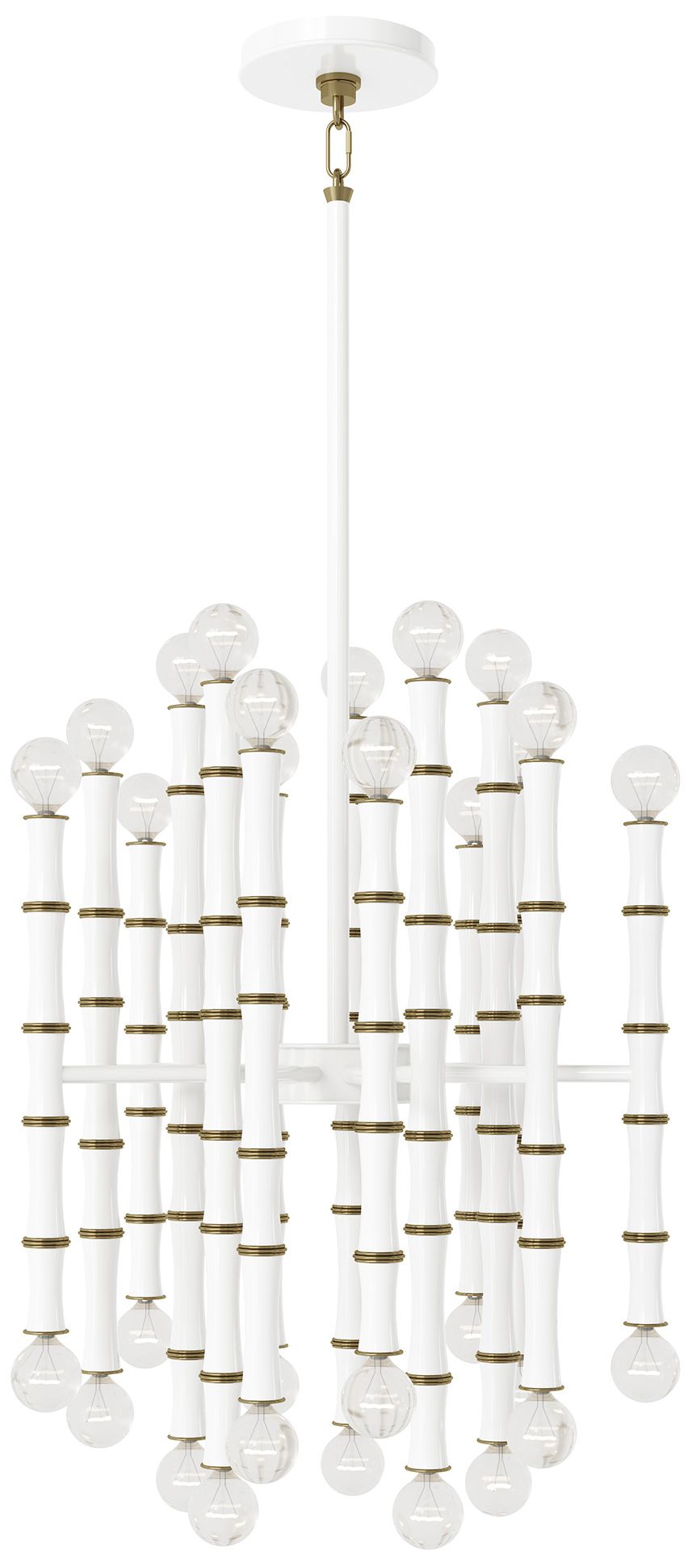 Kane 17.75" Wide Daisy Finish Modern Brass Accent Chandelier Made to Order