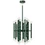 1_Kane 17.75" Wide Jungle Finish Polished Nickel Accent Chandelier